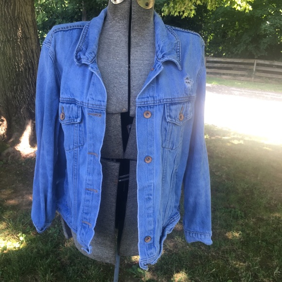 soft blue jean jacket